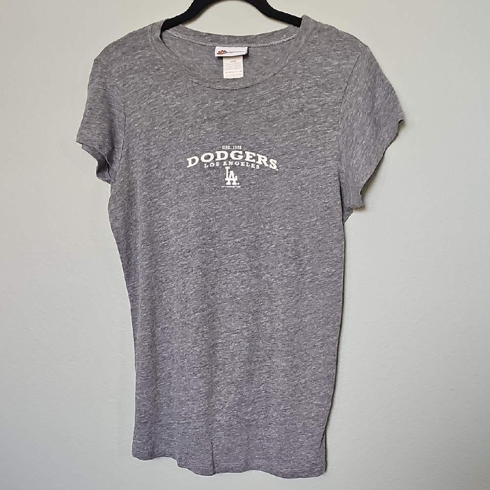 5th & Ocean Gray Los Angeles Dodgers Short sleeve T-Shirt XL